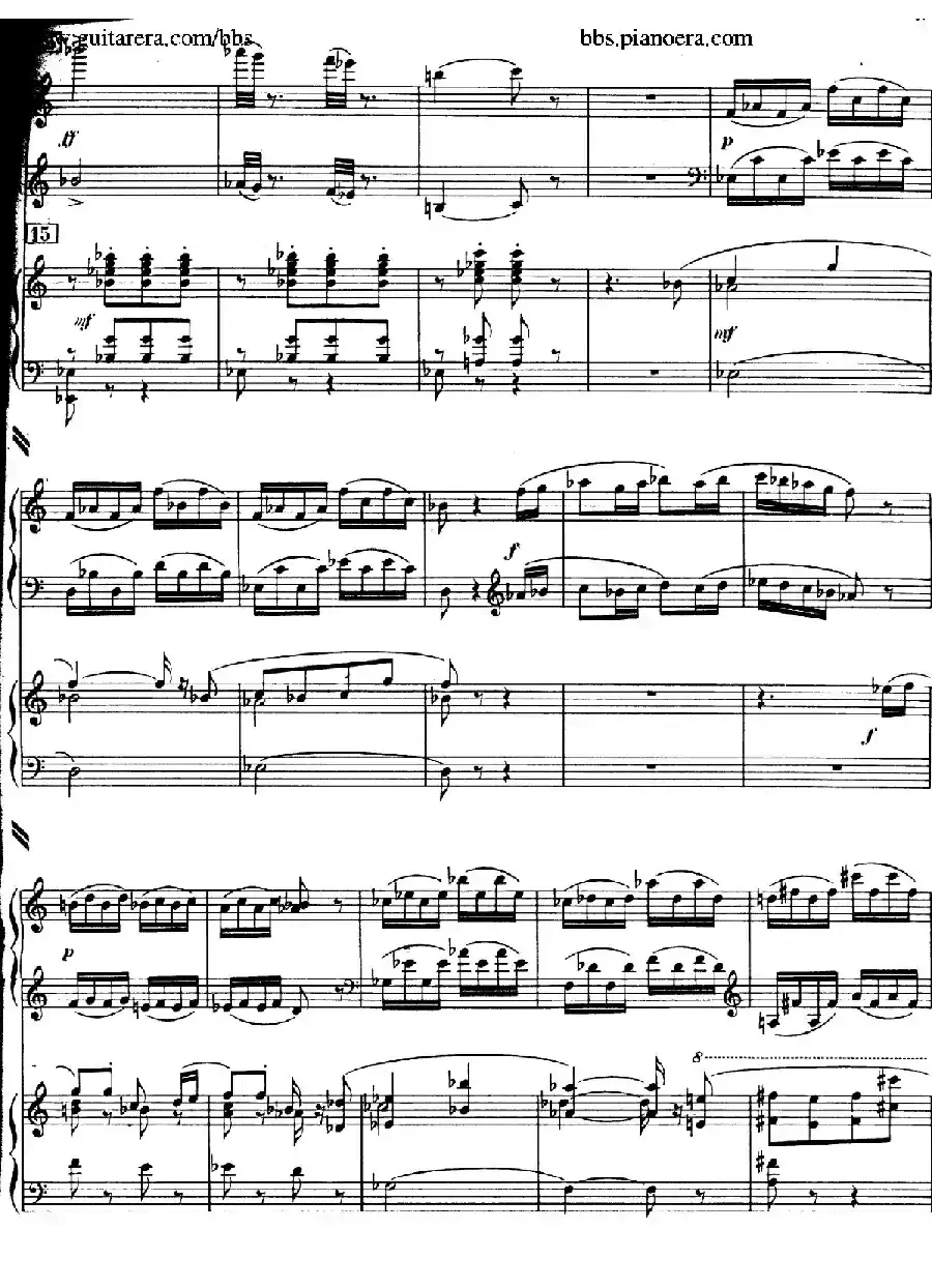 Piano Concerto in c-sharp Minor（升c小调钢琴协奏曲·第三乐章）