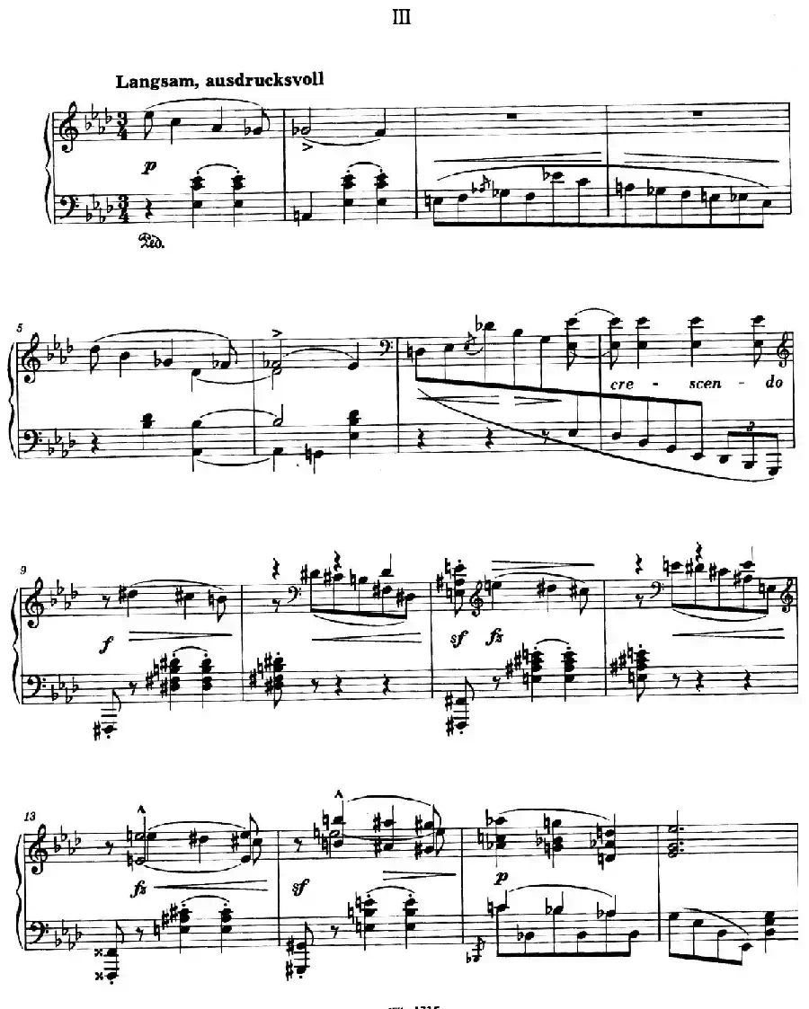 Waltzes Op.23（圆舞曲集·3、降A大调）