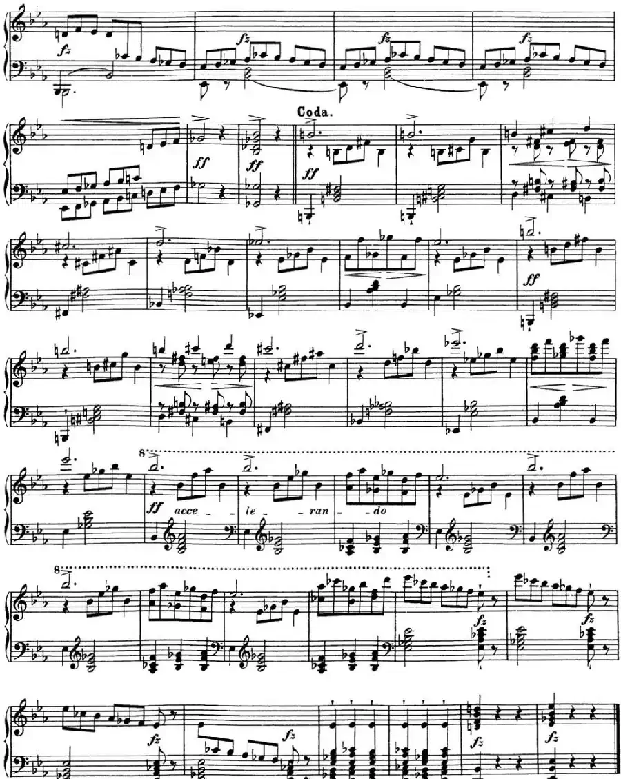 舒伯特降E大调即兴曲D.899,Op.90(NO.2)