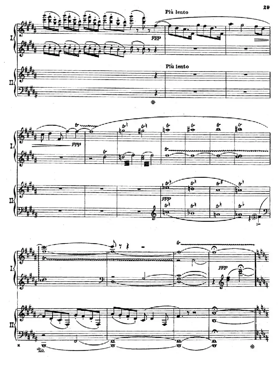 The Pines of Rome（交响诗《罗马的松树》·双钢琴）（第三部分：吉阿尼库伦山的松树）