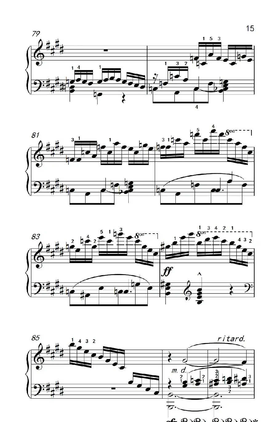 莫什科夫斯基 钢琴练习曲（第一首）