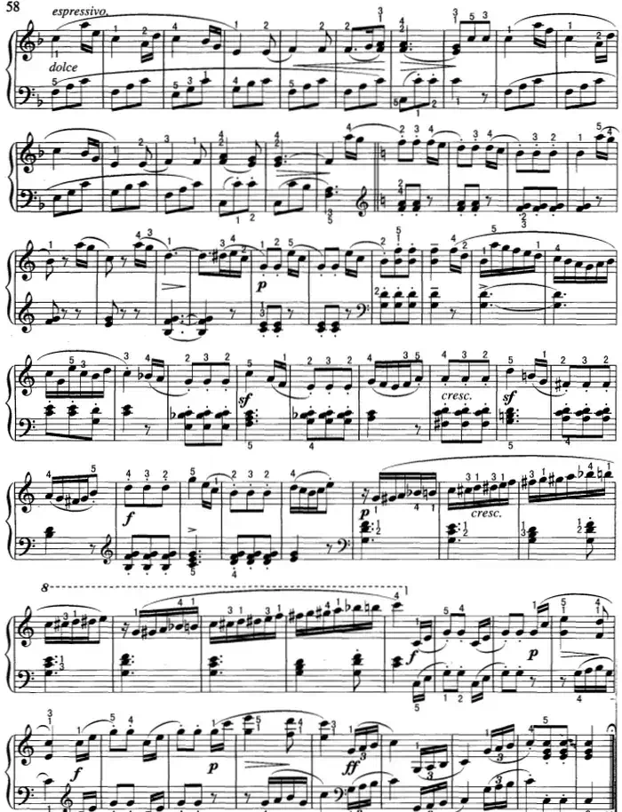 不可不弹的世界钢琴名曲：小奏鸣曲Op.55-1