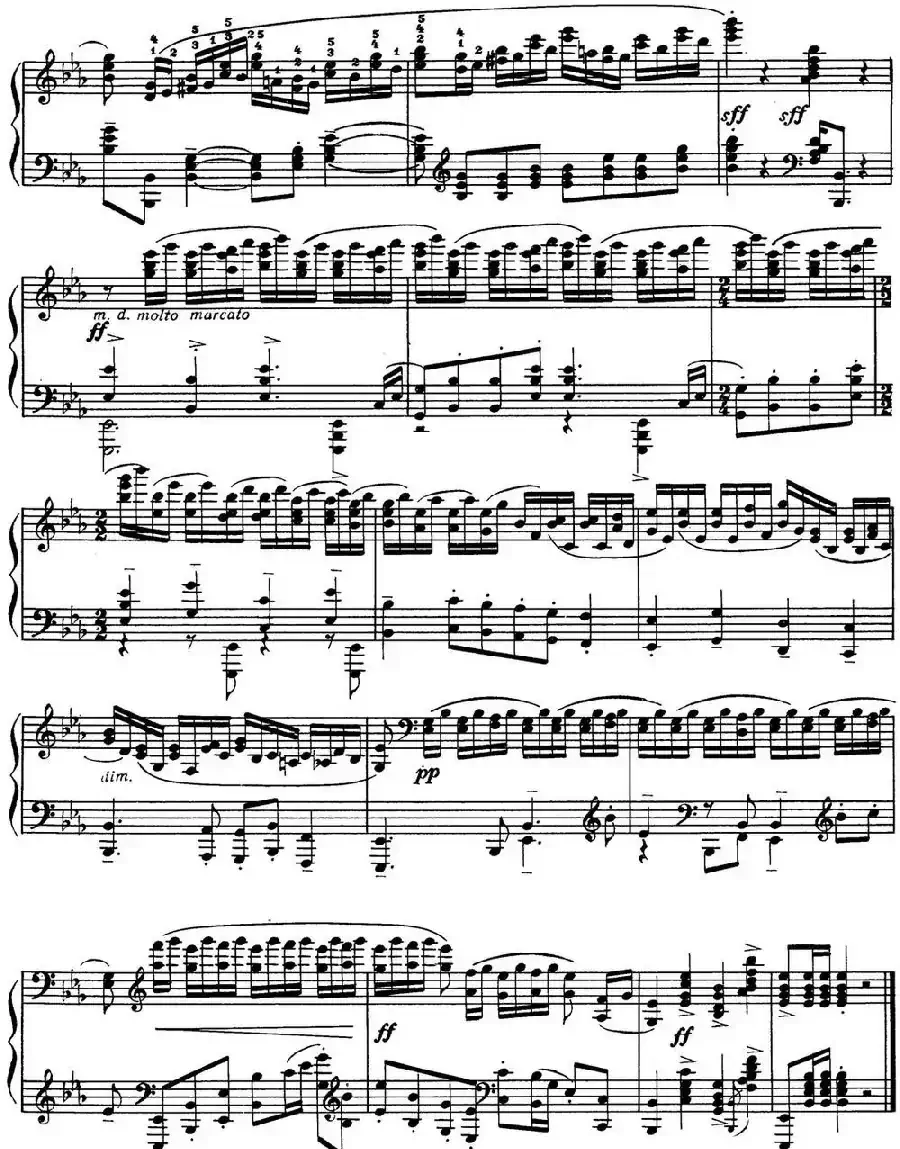 拉赫玛尼诺夫 音画练习曲6或7 Etudes tableaux Op.33 No.6