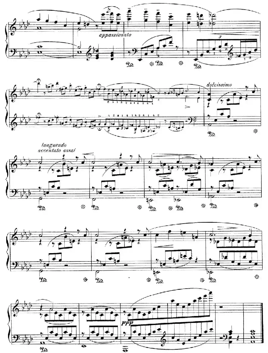 Notturnos S.541（3首夜曲“爱之梦”·1）