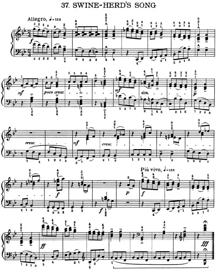 For Children Sz.42（献给孩子们·37）