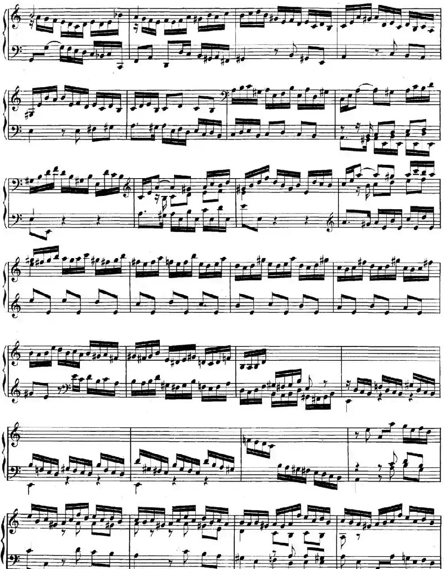 英国组曲No.2 巴赫 a小调  2nd Suite BWV 807