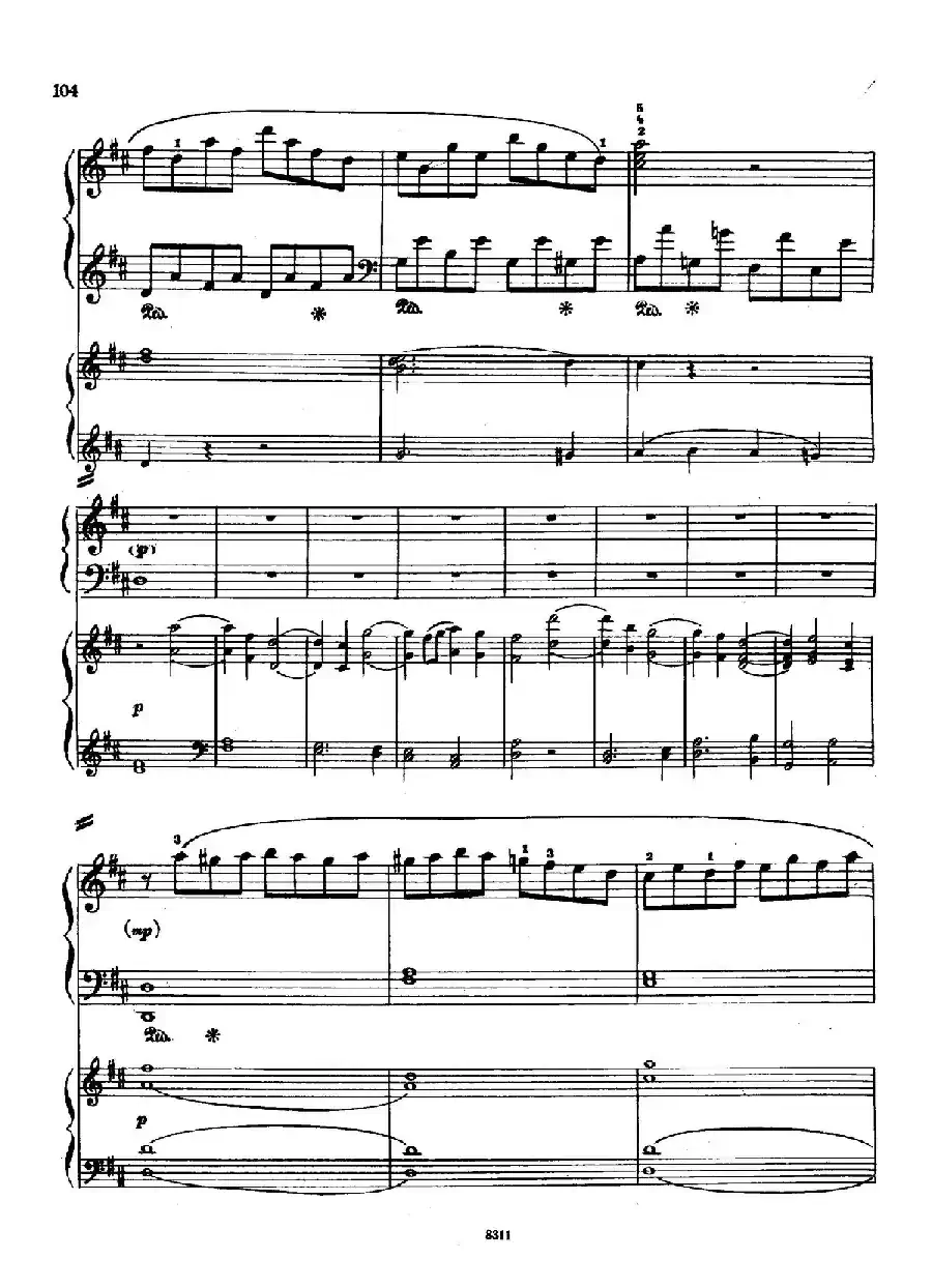 Concerto no 5 K 175 - 2 Piano（Ⅲ）