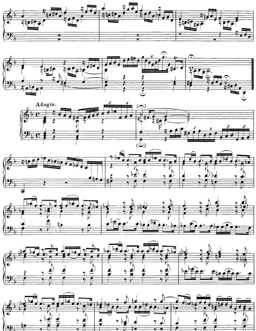 Toccata Minor BWV 913（7首托卡塔·No.4 d小调）