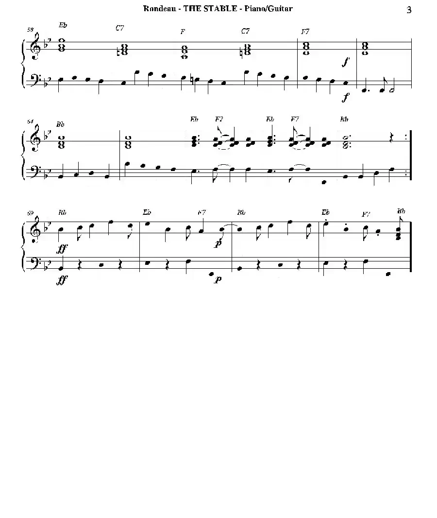 THE STABLE(钢琴、吉他分谱)