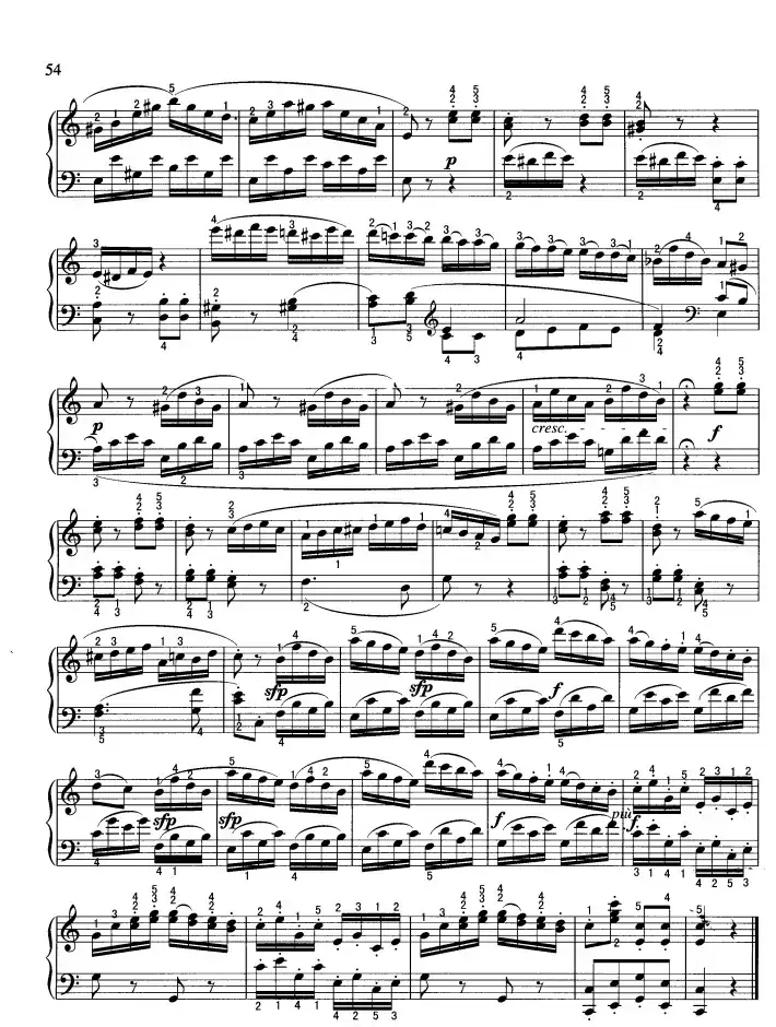 奏鸣曲（C大调 莫扎特作曲）