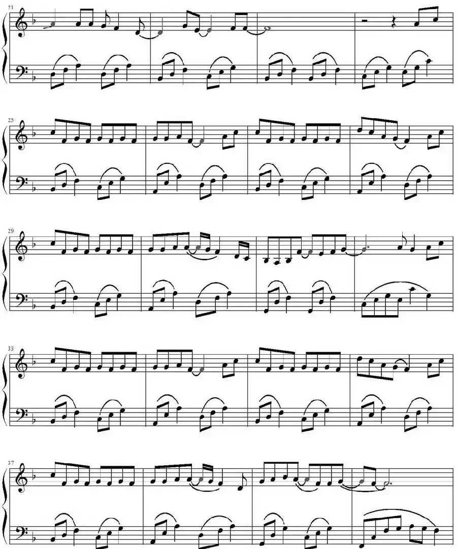 只对你有感觉(弹琴吧制谱版)