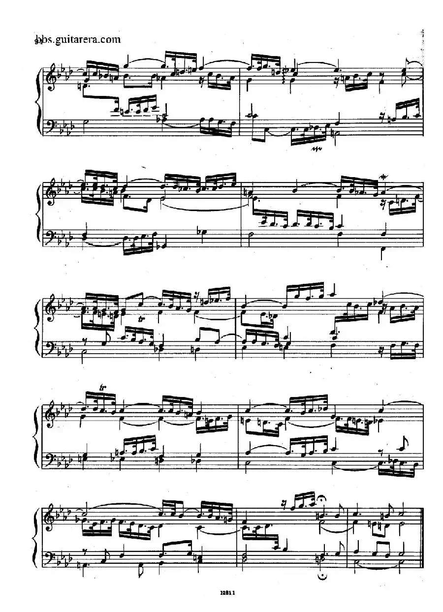 Suite No.8 in f Minor HWV 433（f小调第八组曲）