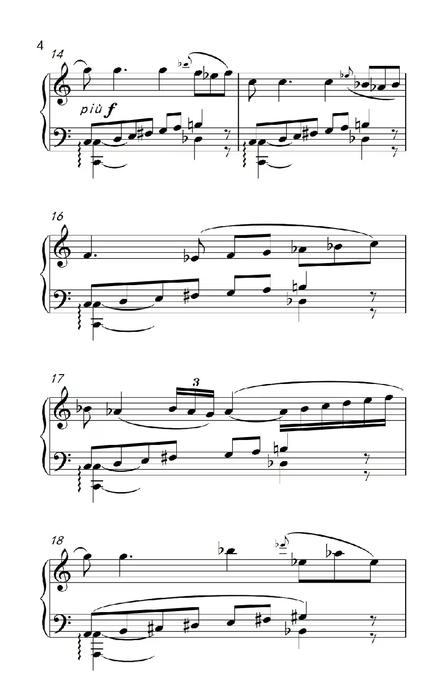 六首保加利亚节奏舞曲 第一首(巴托克 小宇宙 钢琴教程 6)