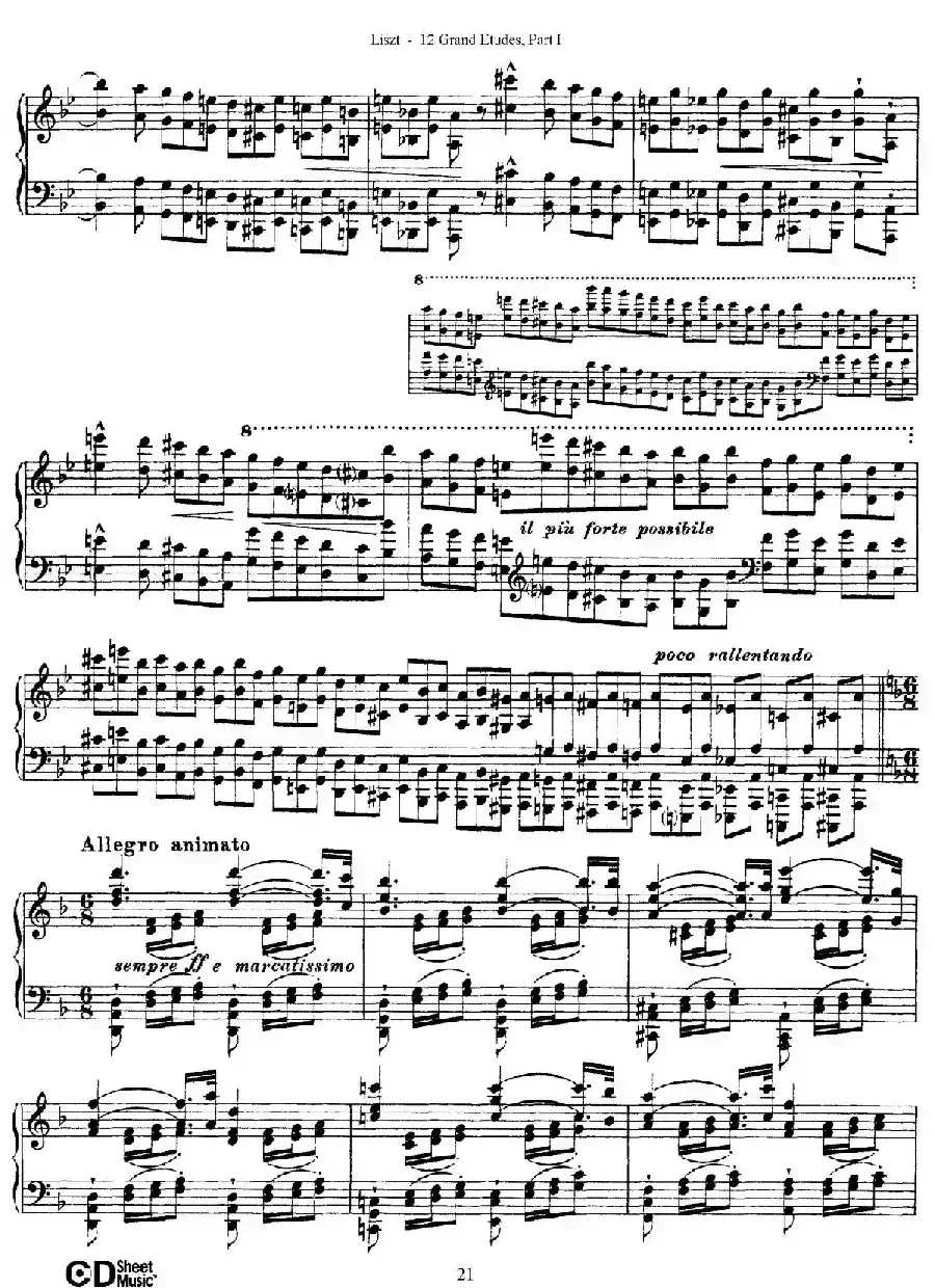 12 Grand Etudes S.137（12首华丽的练习曲·4）