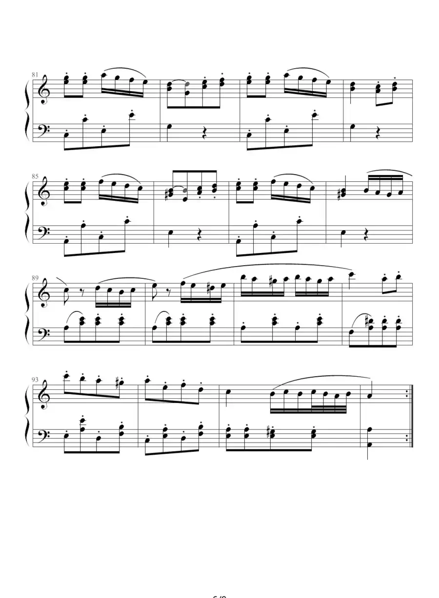 土耳其进行曲（莫扎特曲、魔鬼的枷锁制谱版）