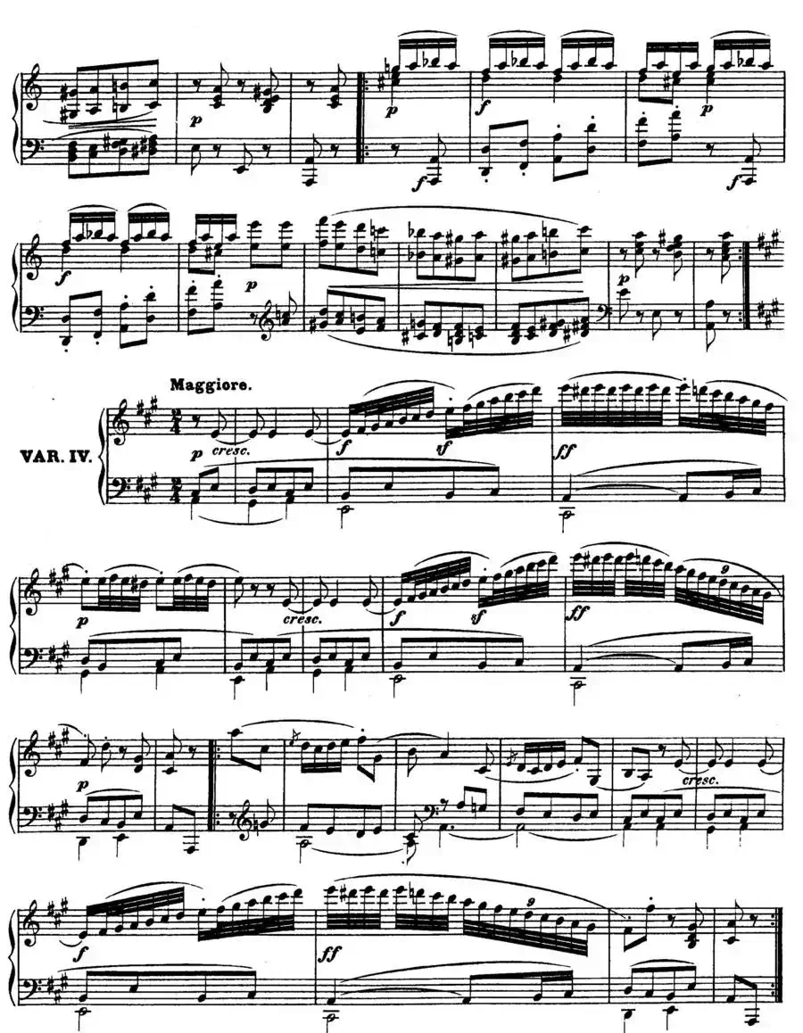 12 Variations on a Dance by Wrantizky WoO 71（伍拉尼茨基舞曲主题变奏曲）