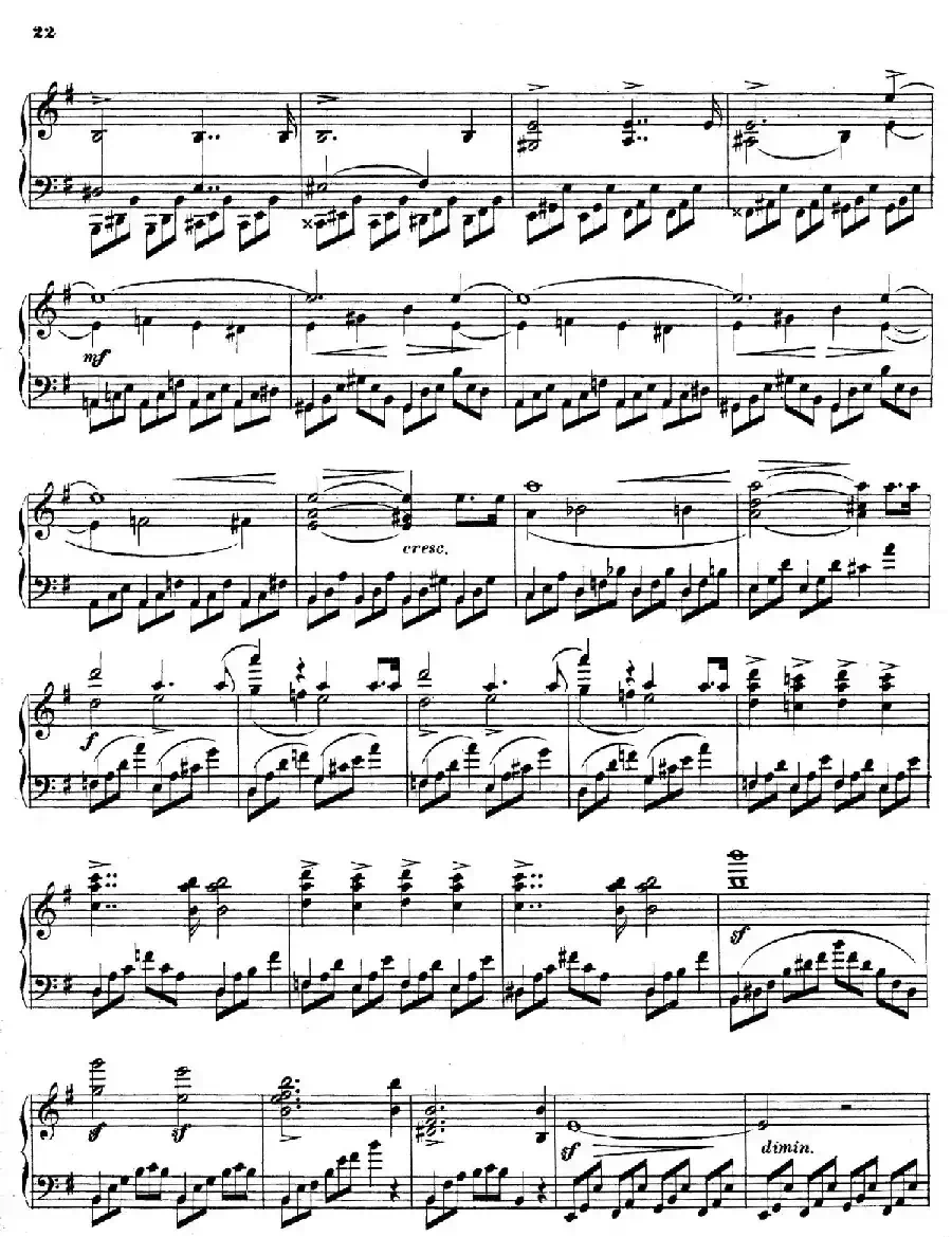 Piano Sonata in e Minor Op.28（e小调钢琴奏鸣曲）