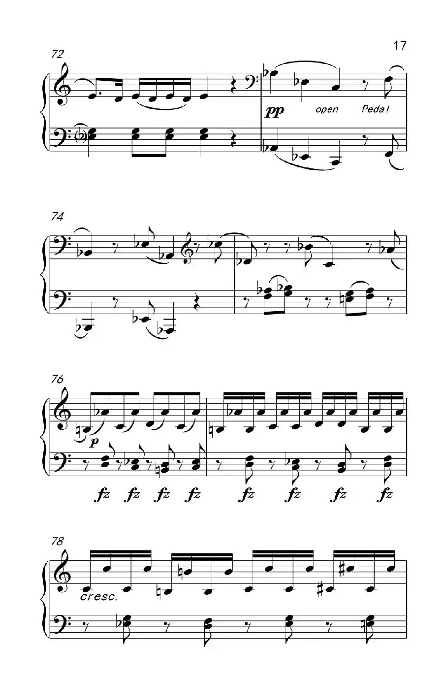 第九级1.C大调奏鸣曲 第一乐章 Hob.XVI 50（中央音乐学院 钢琴（业余）考级教程 7-9级）