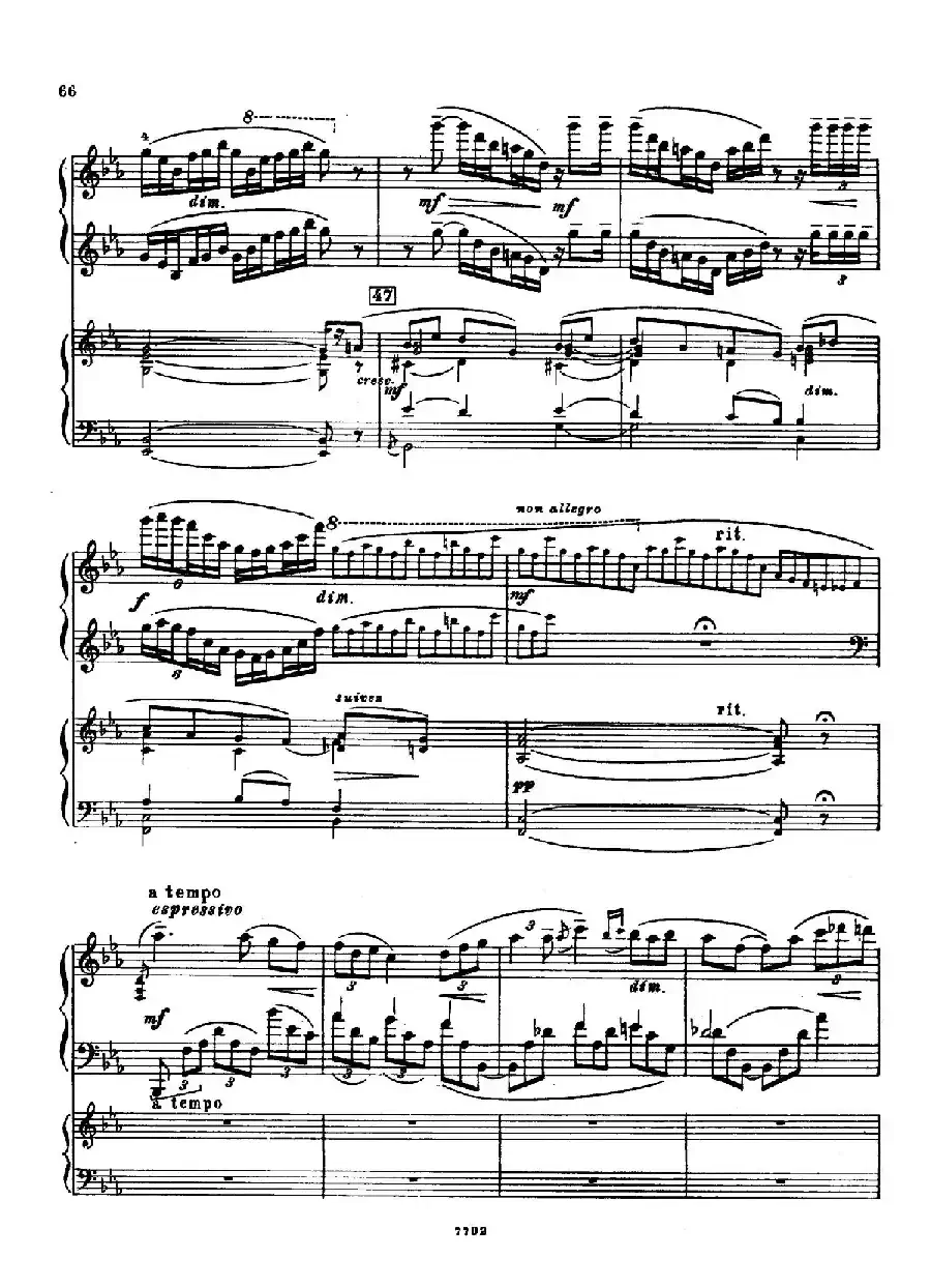 升f小调第一钢琴协奏曲 Op.1（双钢琴版）