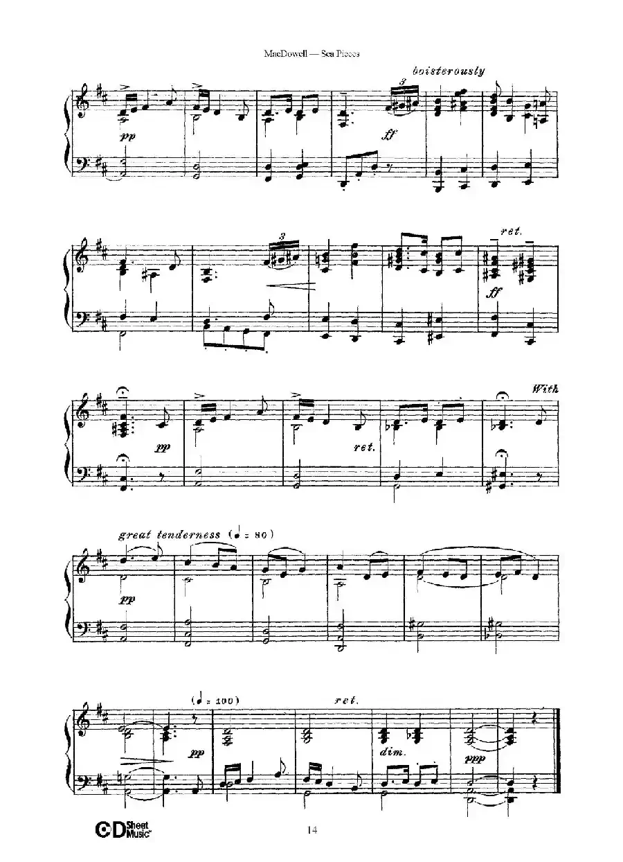 海景 Sea Pieces Op.55（No.5）
