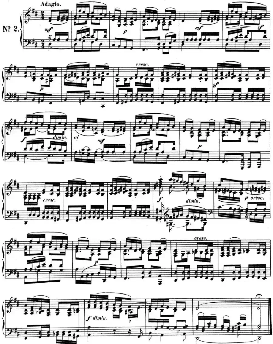 门德尔松无词歌Op.102（NO.2）