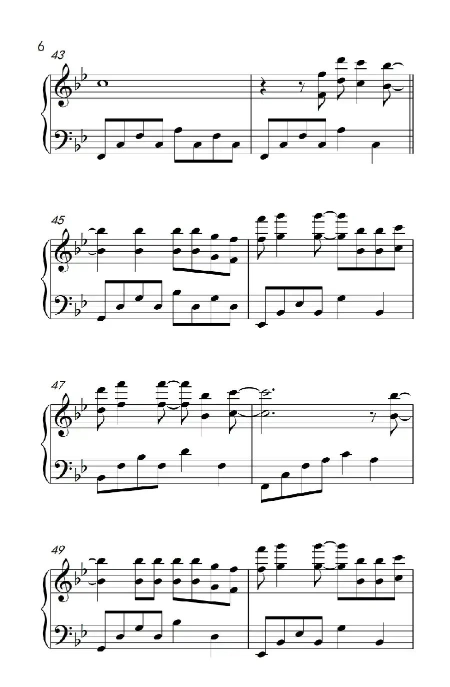 夜空中最亮的星（《弹吧音教》制谱版）