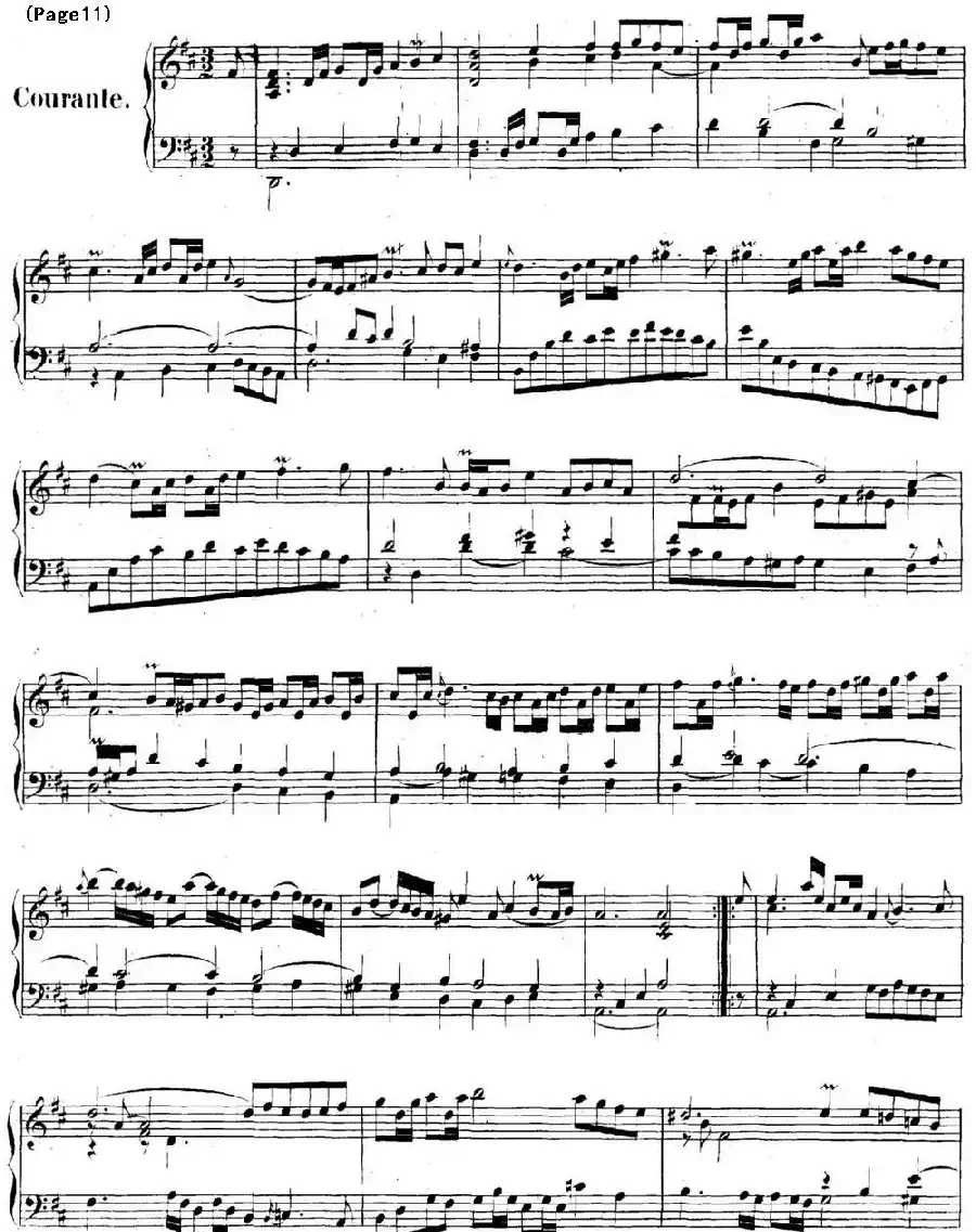 帕蒂塔6首德国组曲（No.4 D大调 巴赫 Partita D Major BWV 828）