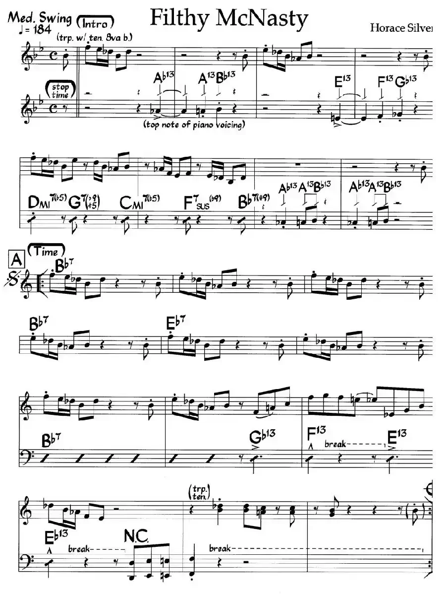 Filthy McNasty(爵士钢琴曲)