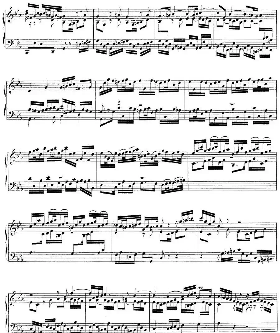 Toccata BWV 911（7首托卡塔·No.2 c小调）