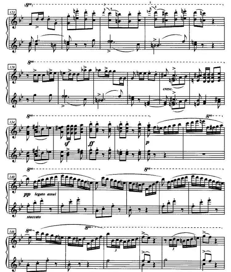 加洛普即兴曲（四手联弹、第一钢琴）