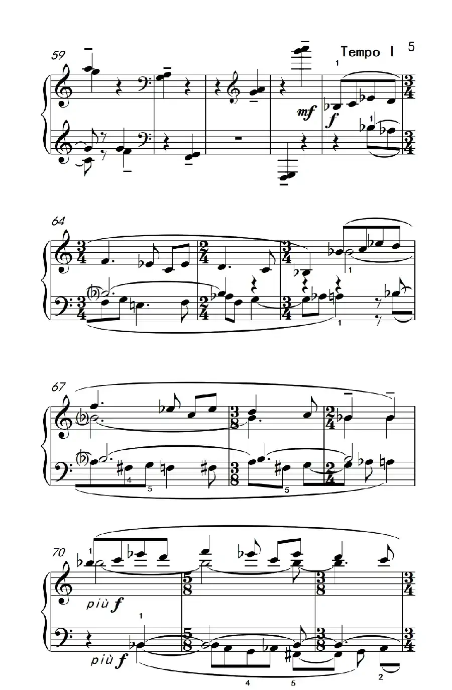 主题和倒影(巴托克 小宇宙 钢琴教程 6)