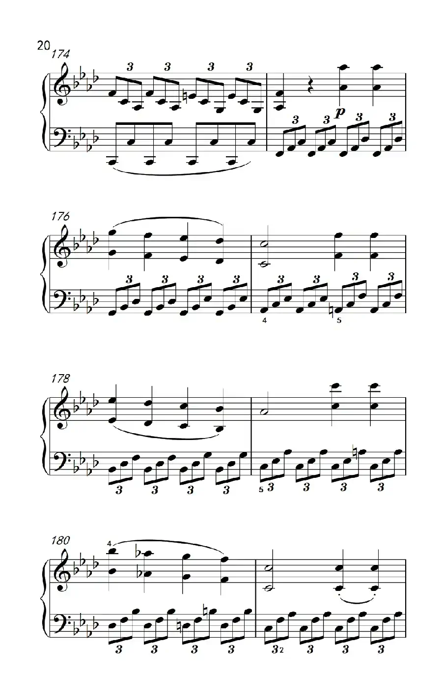 奏鸣曲 Opus 2 Nr.1 第四乐章(贝多芬奏鸣曲集 1)