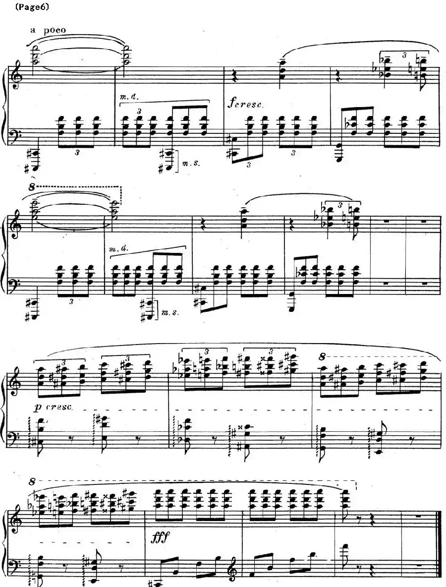 斯克里亚宾3首钢琴练习曲 Op65（No.3）