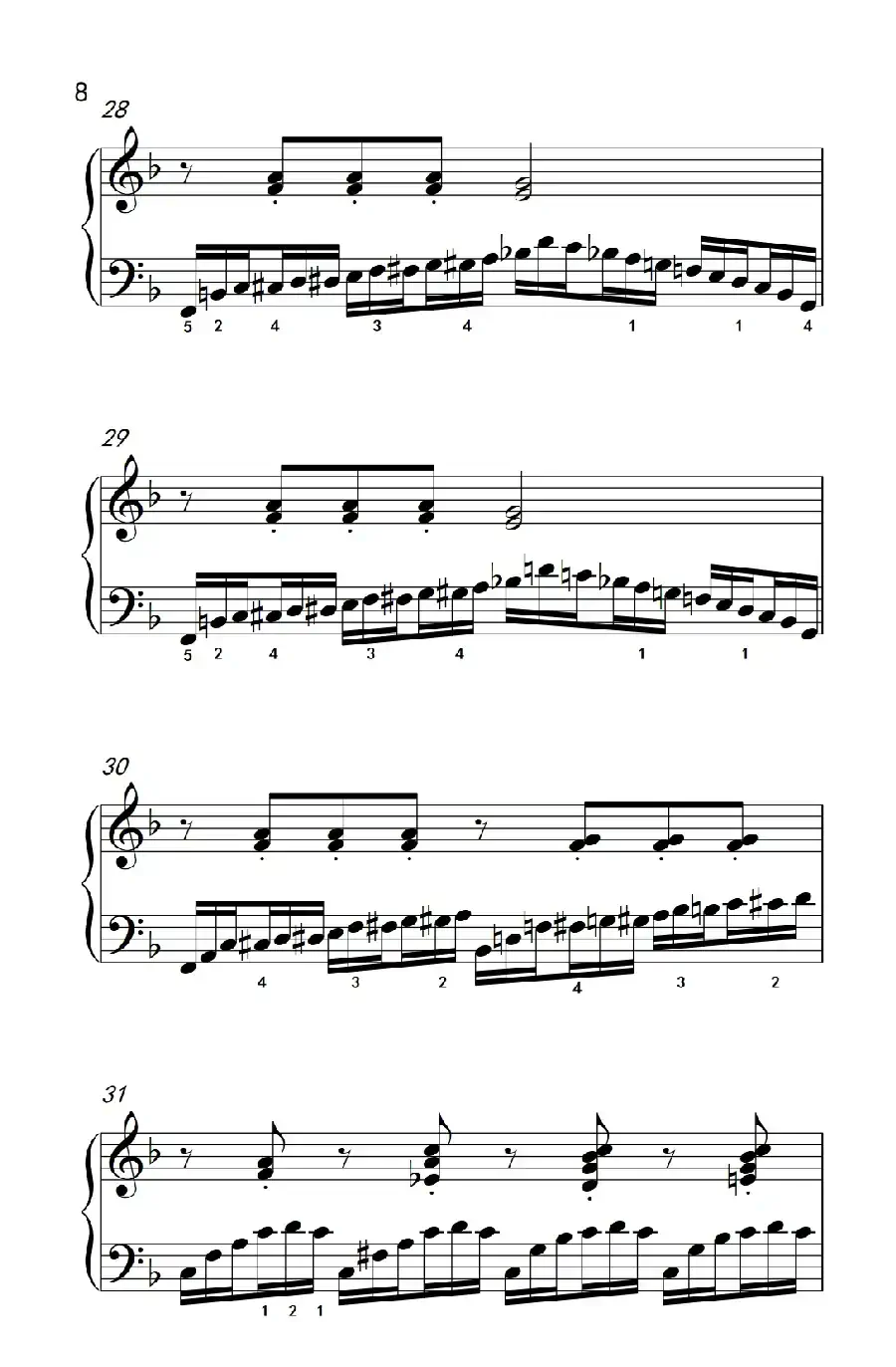 第八级3.练习曲 No.6 （中央音乐学院 钢琴（业余）考级教程 7-9级）