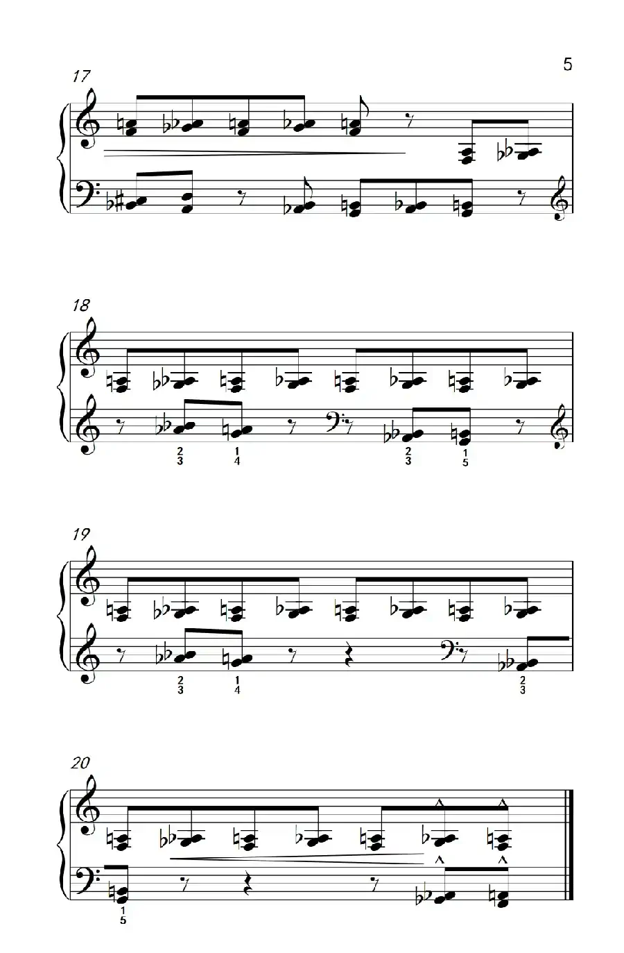 无穷动(巴托克 小宇宙 钢琴教程 5)