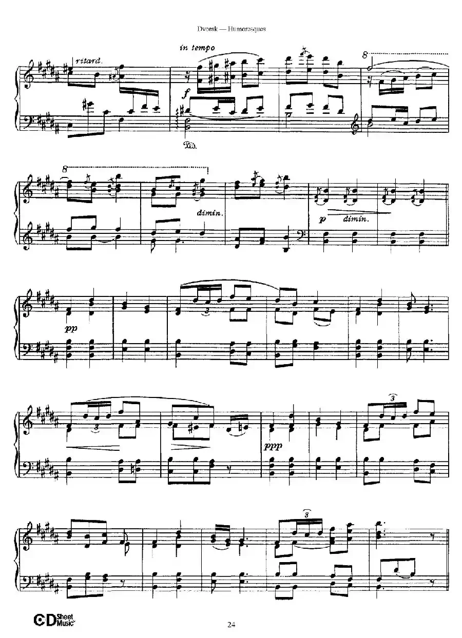8 Humoresques Op.101（8首幽默曲·6）
