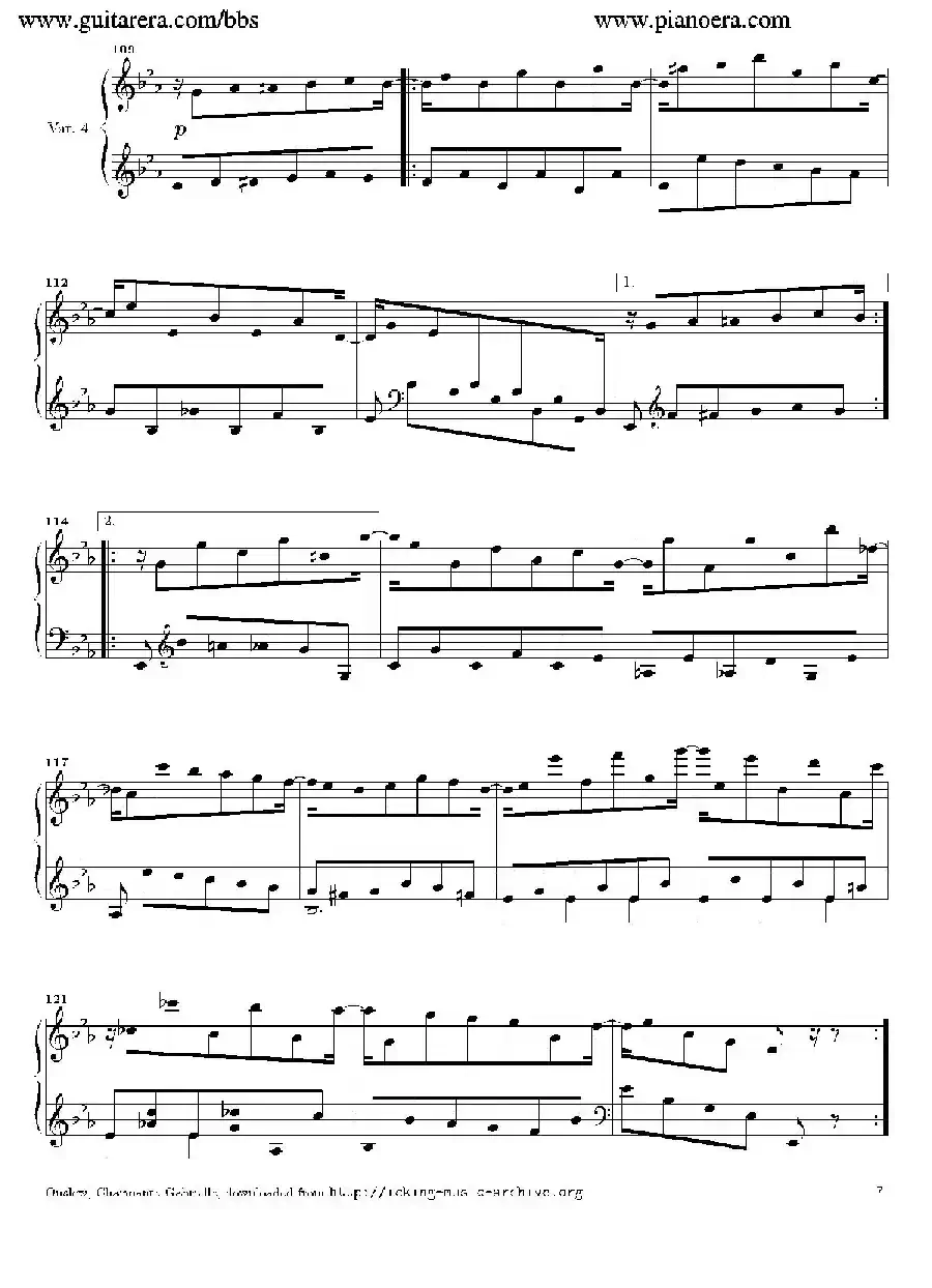 Variations in E-flat Major Op.12（降E大调变奏曲）