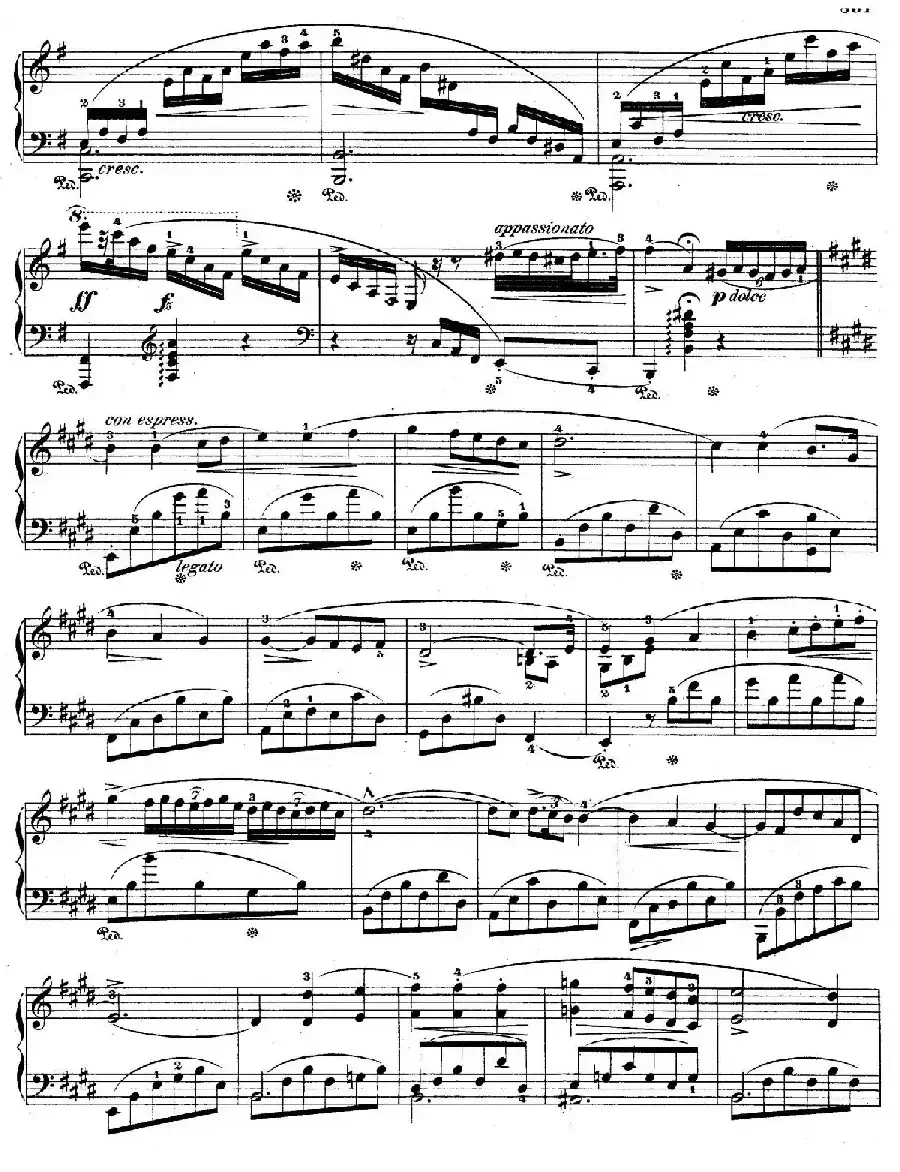e小调第一钢琴协奏曲 Op.11（钢琴独奏版·第一乐章）