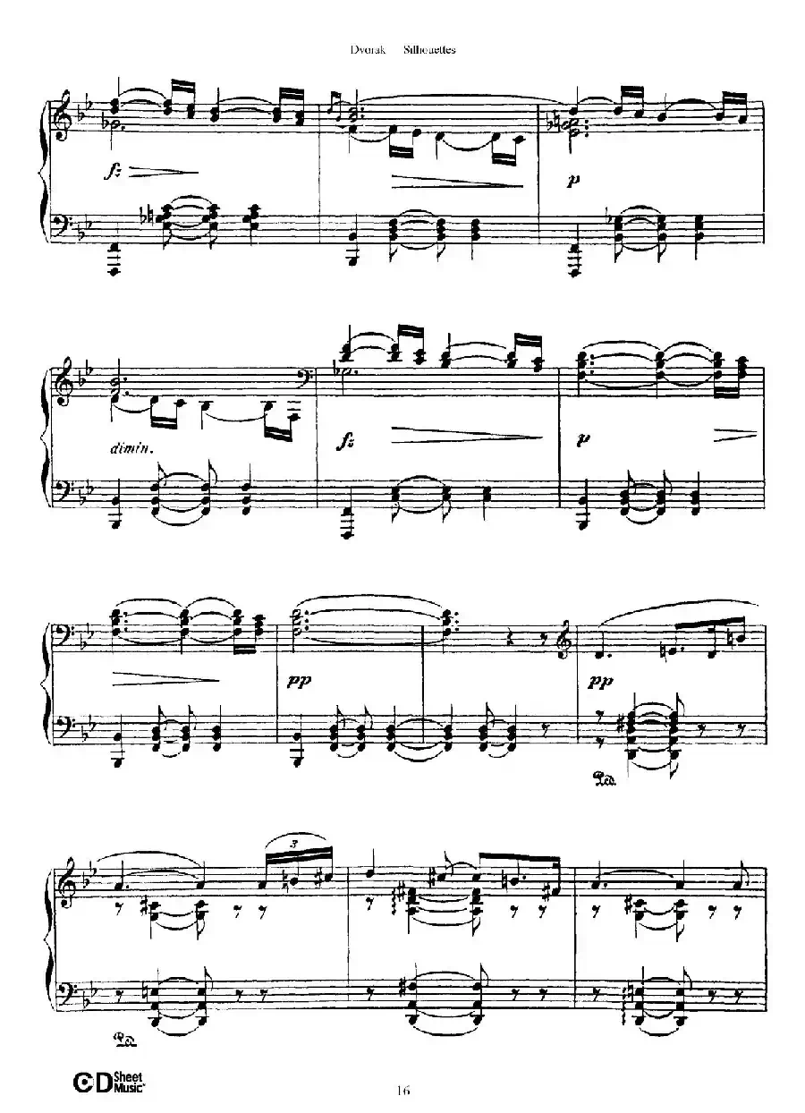 12 Silhouettes Op.8（12首剪影·6）