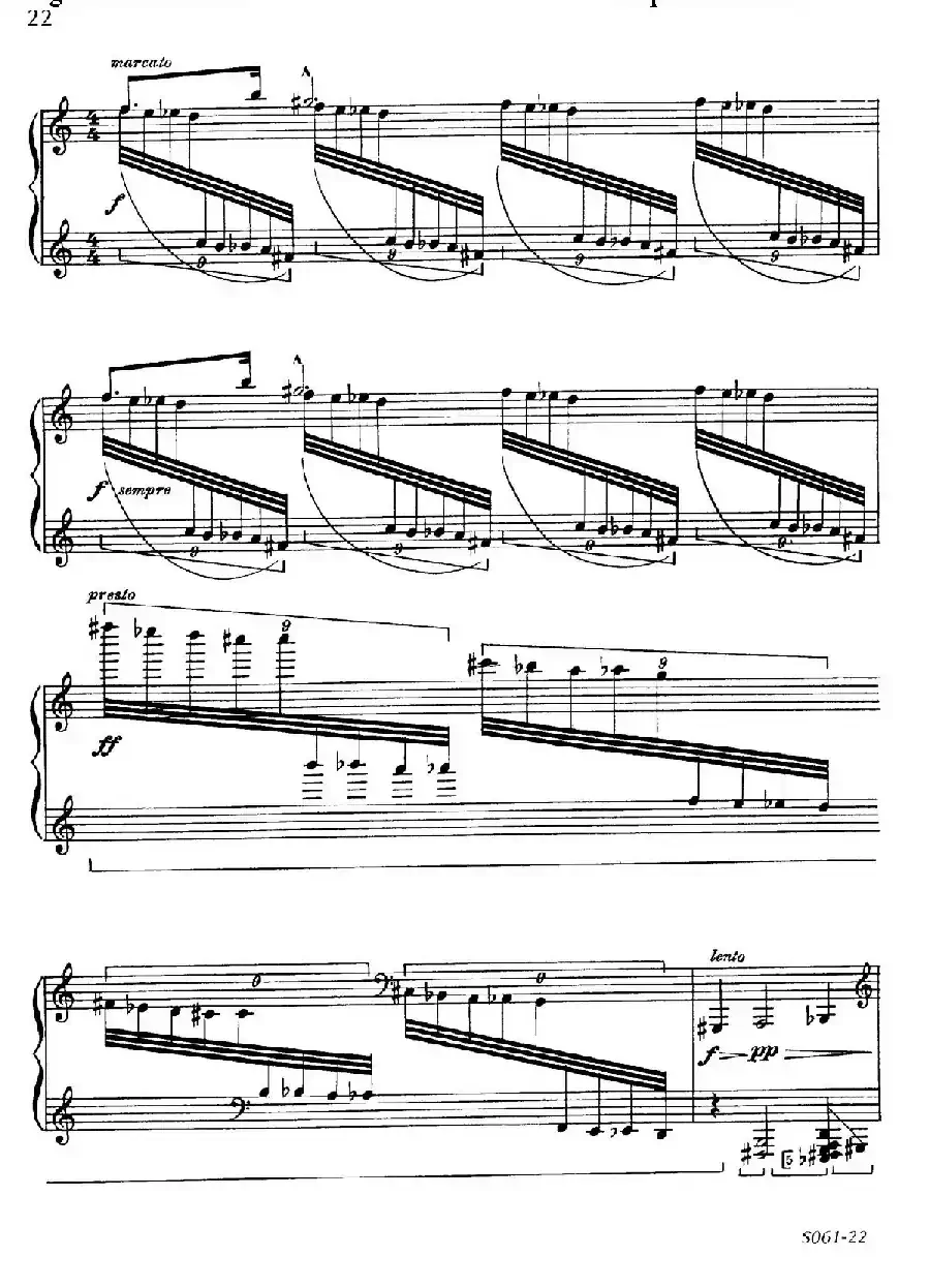 Poems of 1917 Op.41（1917之诗 5. 战争之夜的沉思）