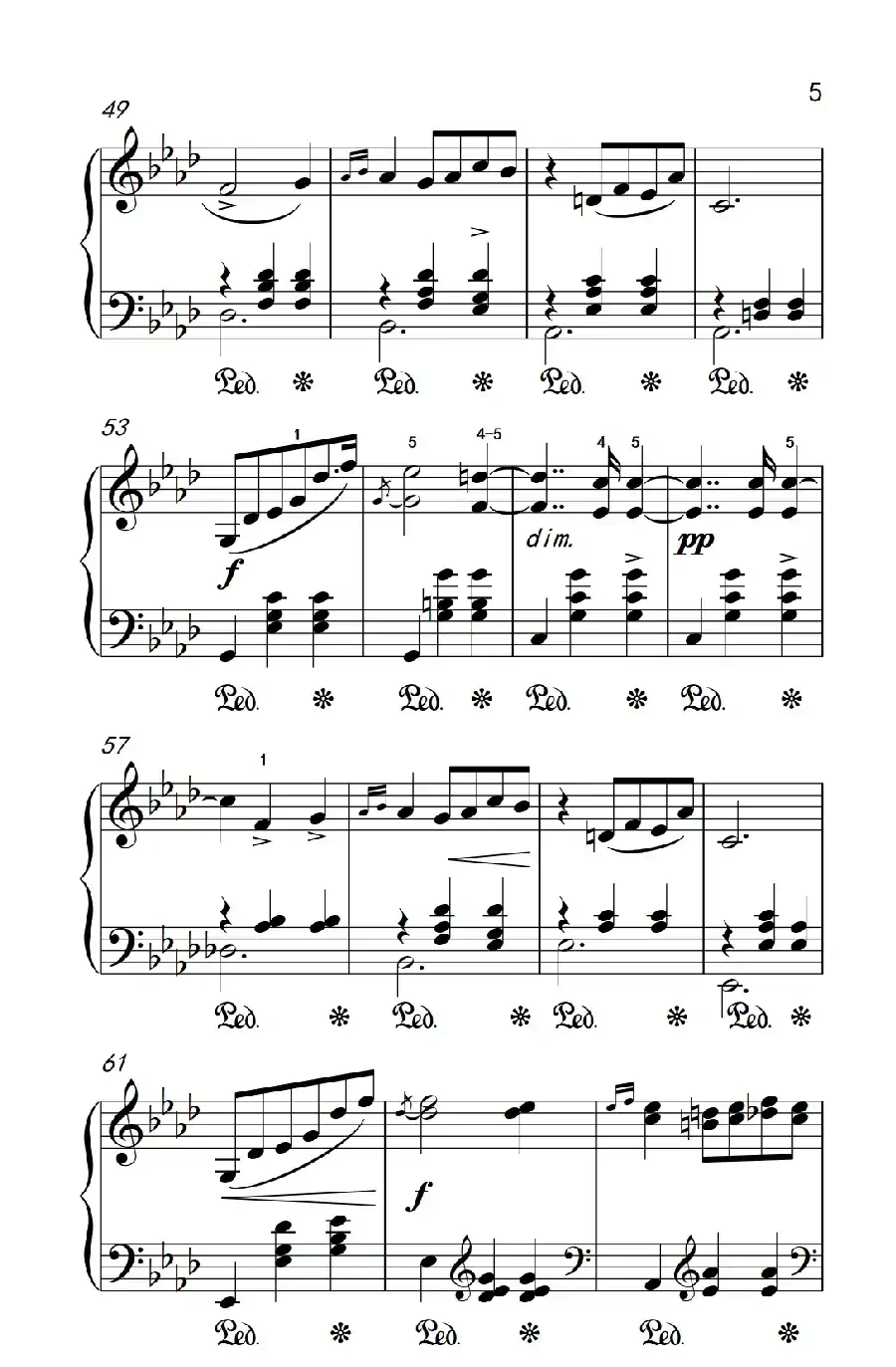 第七级2.圆舞曲 Opus posth.70 No.2(中央音乐学院 钢琴(业余)考级教程 7-9级)