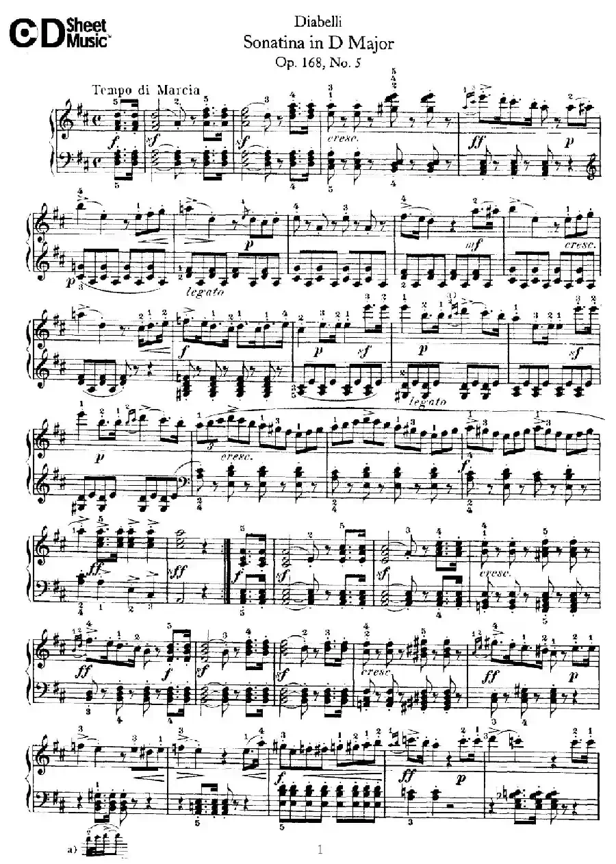 7 Piano Sonatinas Op.168（7首钢琴小奏鸣曲 No.5）