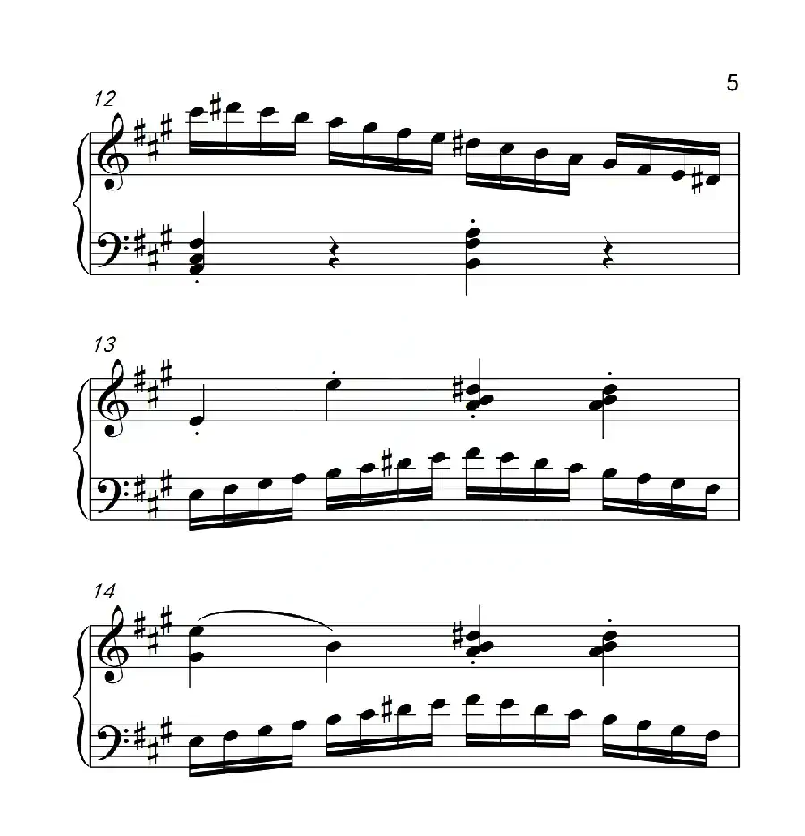 第四级A组 练习曲(中国音乐学院钢琴考级作品1~6级)