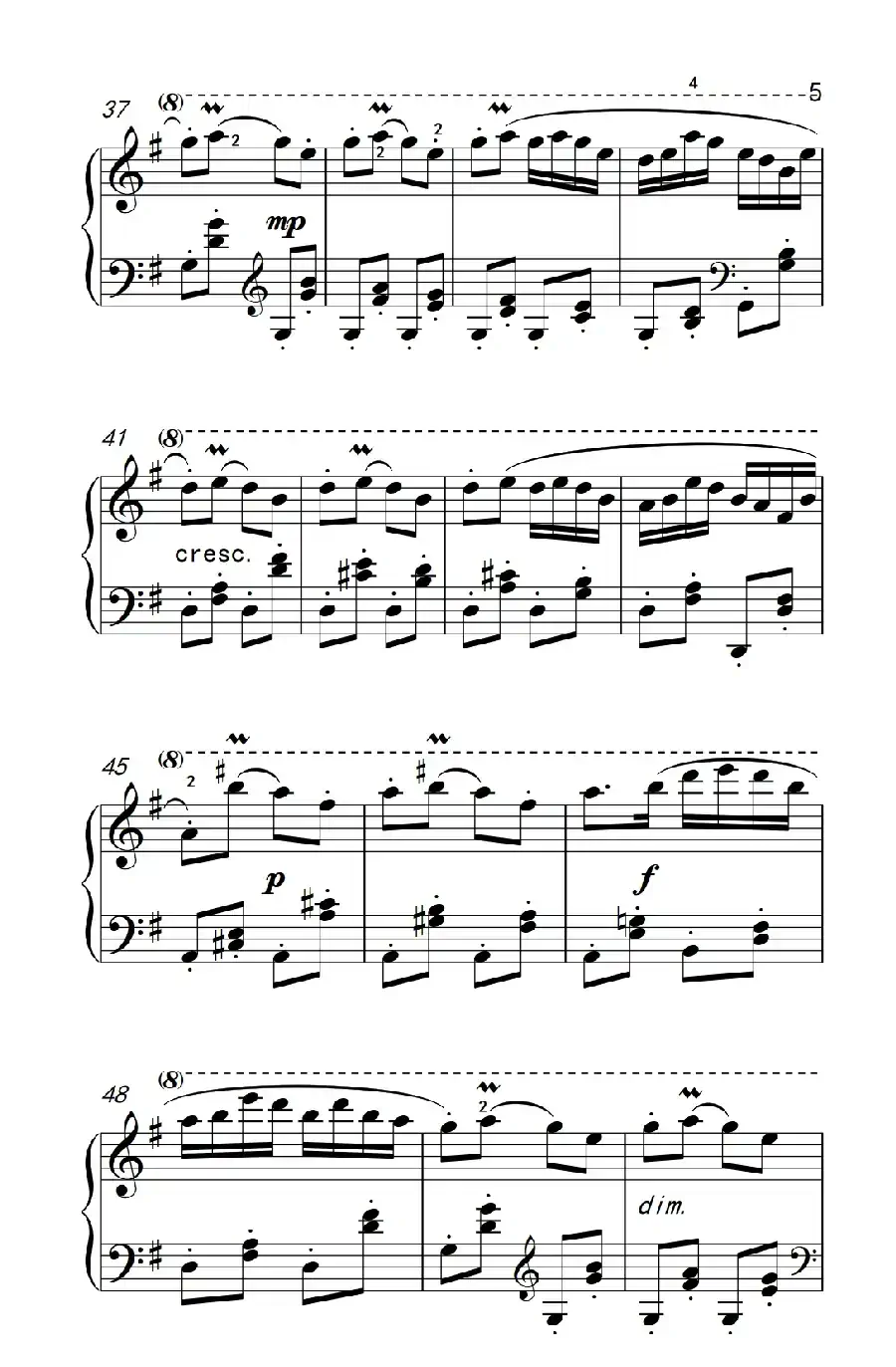 第六级 3.牧童短笛（中央音乐学院 钢琴（业余）考级教程 4-6级）