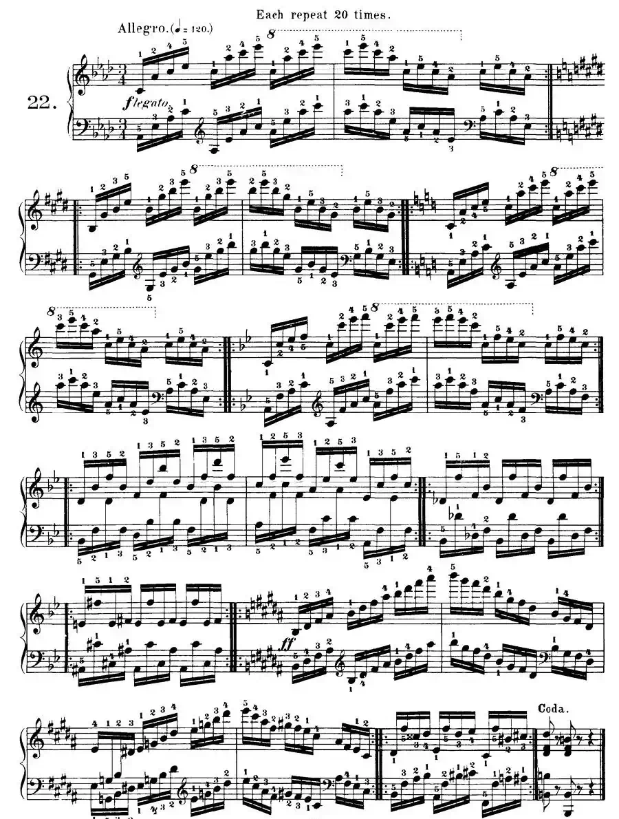 Czerny - 40 Daily Exerci Op.337（20—25）（40首日常训练曲）