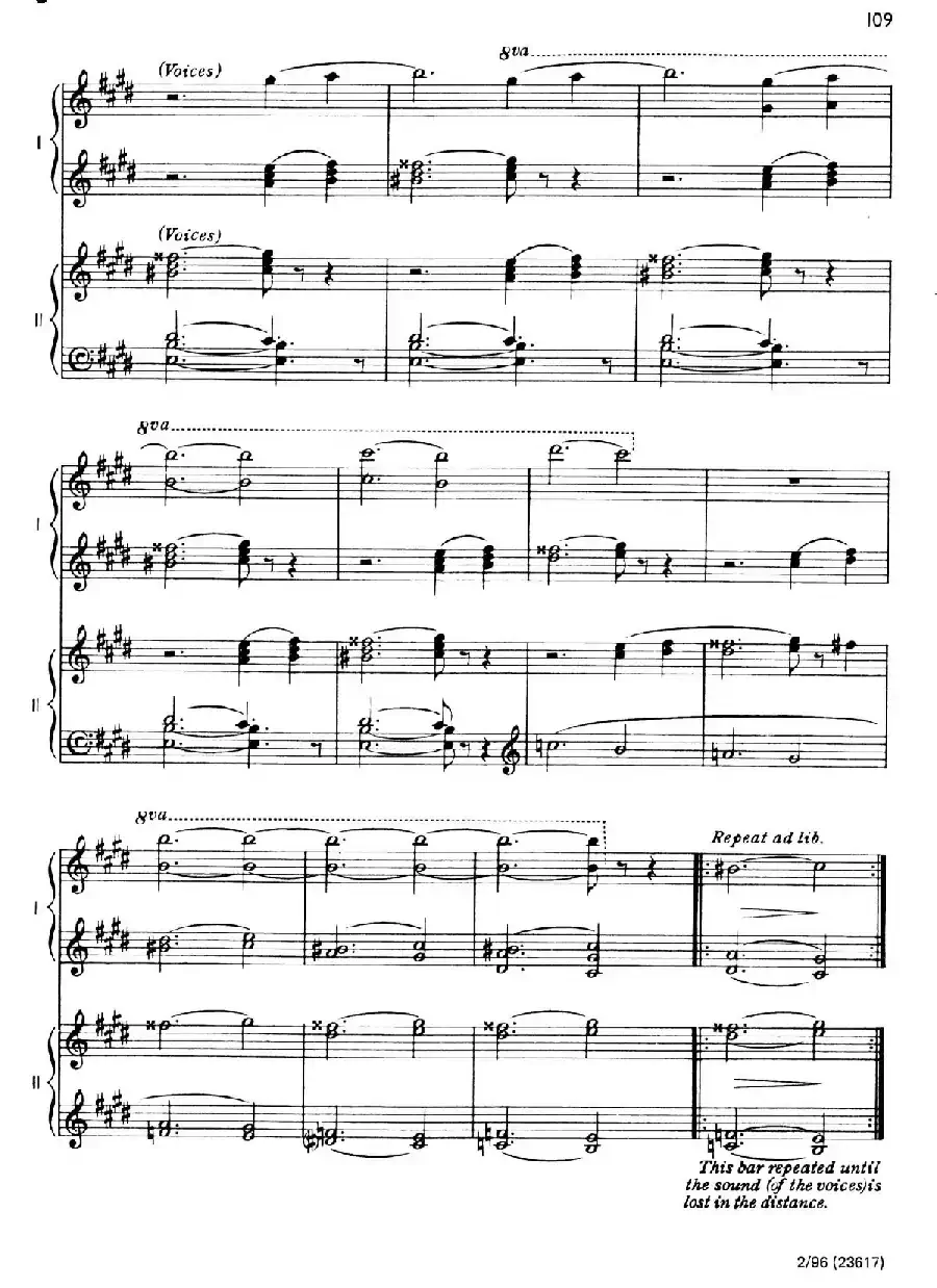 The Planets Op.32（双钢琴）（行星·第七乐章 海王星—神秘主义者）