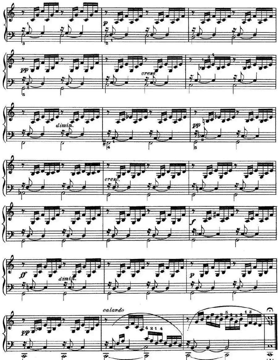 巴赫《平均律钢琴曲集·第一卷》之前奏曲(NO.1)