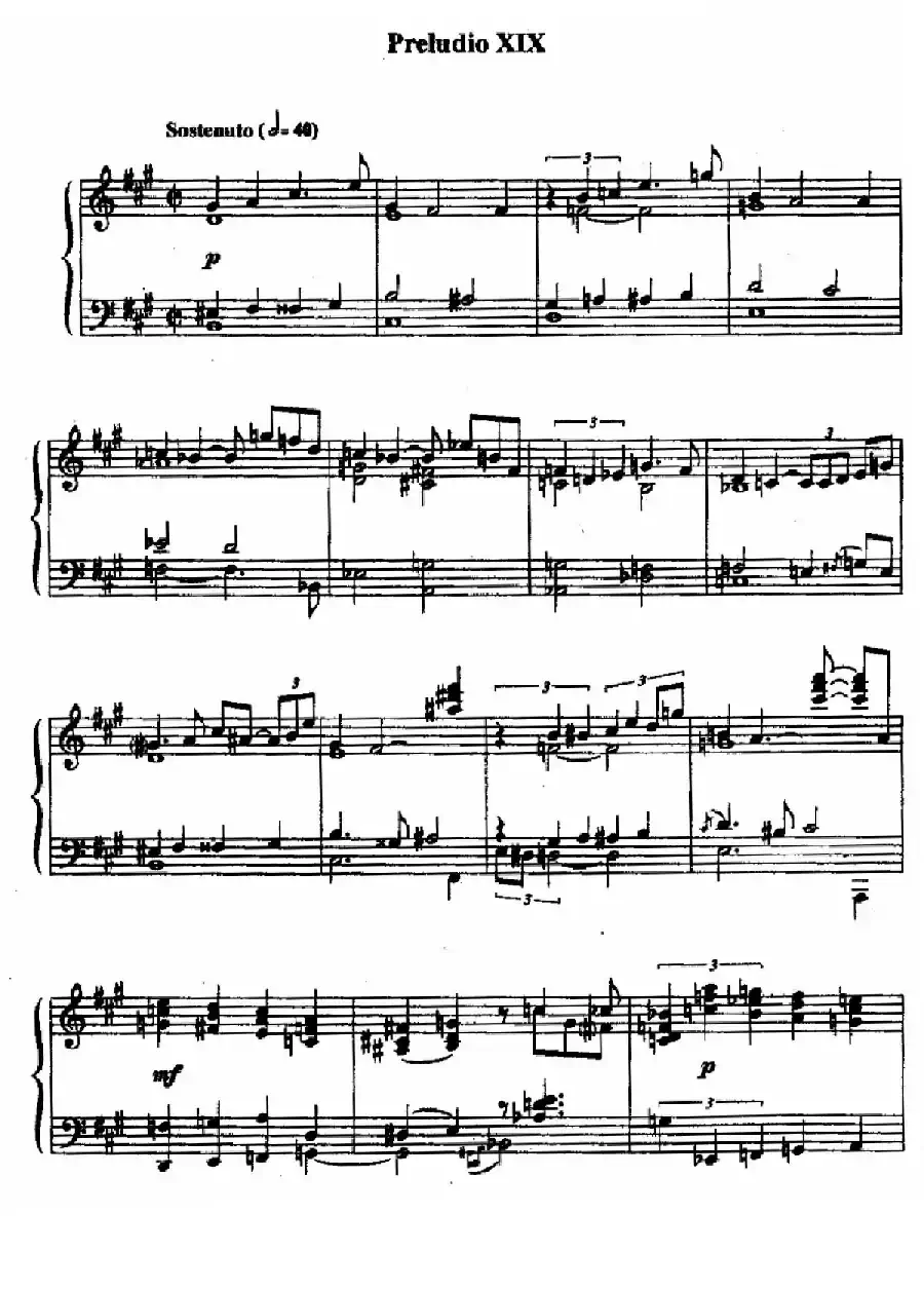 24 Preludes and Fugues Op.82（24首前奏曲与赋格·19）
