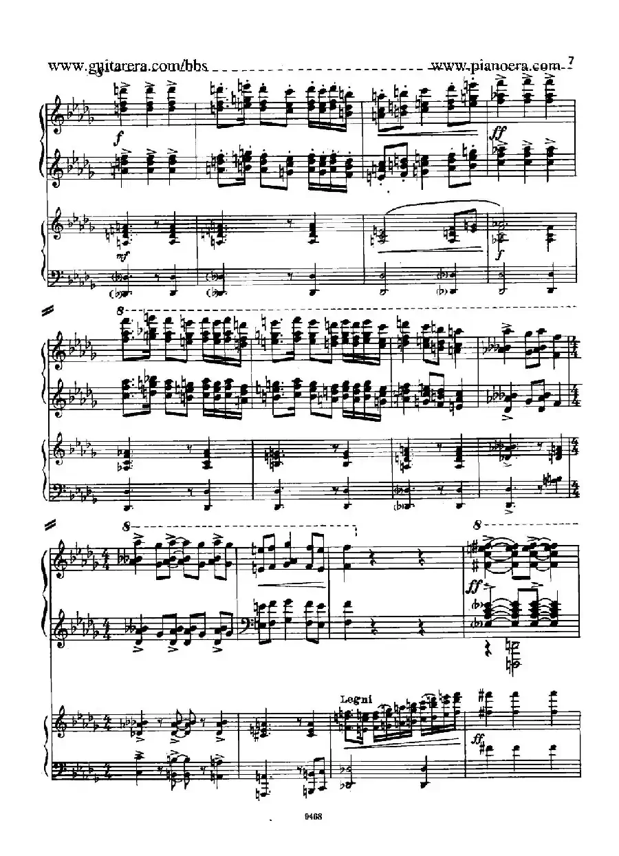 Piano Concerto in D-flat Major Op.37（降D大调钢琴协奏曲·Ⅰ·双钢琴）