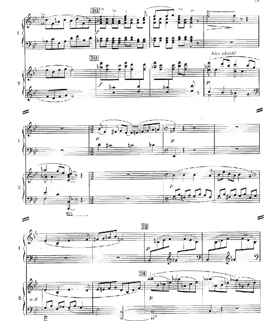 Concerto for 2 Pianos in d Minor（d小调双钢琴协奏曲· 第二乐章）